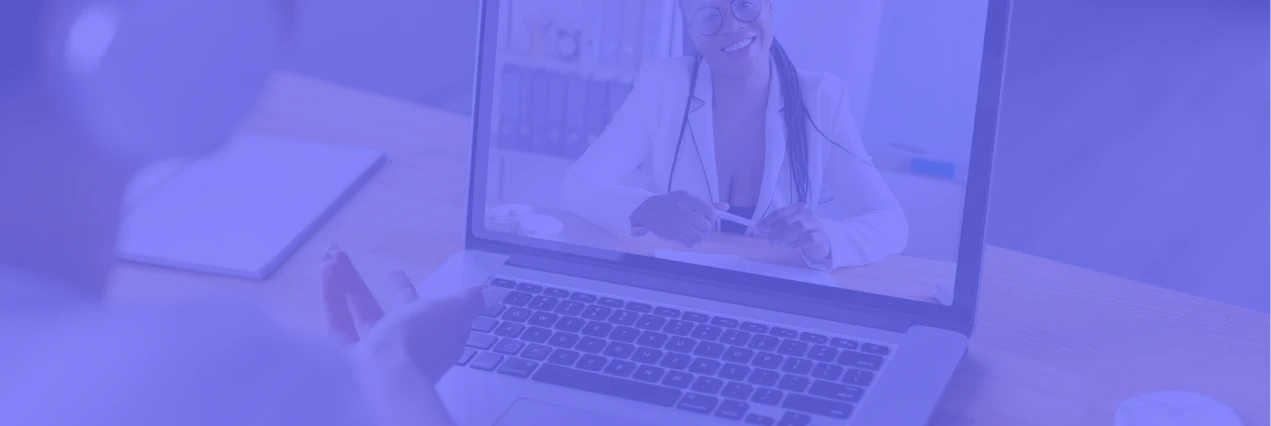 Ilustração de check-up emocional e atendimento clínico online